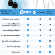 Comply Foam NEW TrueGrip™ Premium Ear Tips for Sennheiser MOMENTUM 3 & 4 and ACCENTUM For Discount