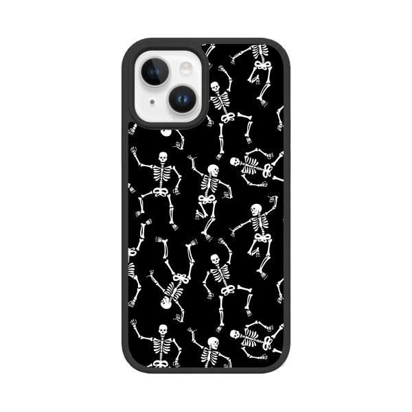 White Dancing-Skeletons | Halloween Series | Custom MagSafe Case Design for Apple iPhone 12 Series on Sale