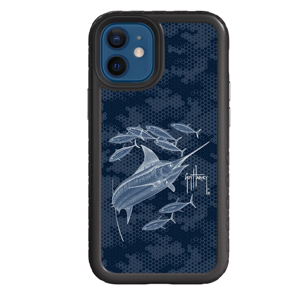 Guy Harvey Fortitude Series for Apple iPhone 12 Mini - Blue Camo Online Sale