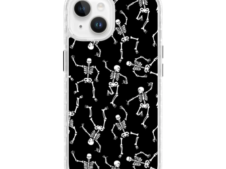 White Dancing Skeletons | Halloween Series | Custom MagSafe Case Design for Apple iPhone 14 Series Hot on Sale