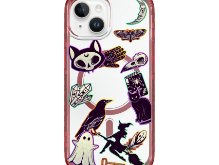 Whitchy Stickers | Halloween Series | Custom MagSafe Case Design for Apple iPhone 14 Series For Sale