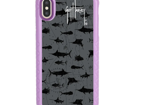 Guy Harvey Fortitude Series for Apple iPhone XS X - Black Scribbler Online Hot Sale