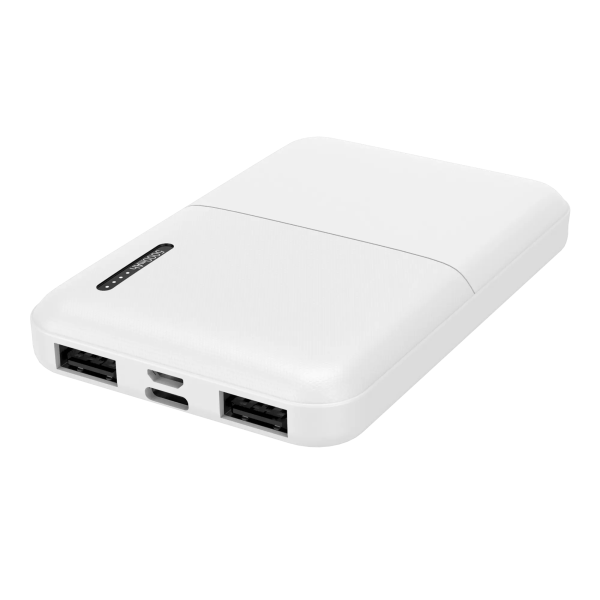 5K mAh Power Bank - Dual Type-A Ports and Single Type-C Online Sale