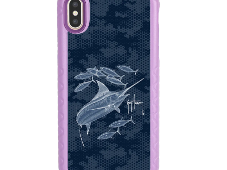 Guy Harvey Fortitude Series for Apple iPhone XS X - Blue Camo Online Hot Sale