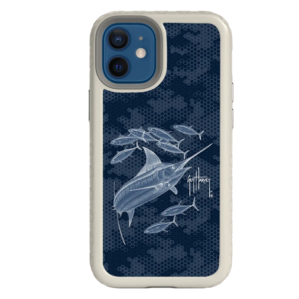 Guy Harvey Fortitude Series for Apple iPhone 12 Mini - Blue Camo Online Sale