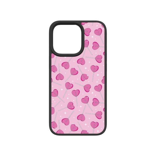 Sucker 4 Luv | Custom MagSafe Pink Heart Lollipop Case for Apple iPhone 13 Series For Sale