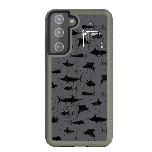 Guy Harvey Fortitude Series for Samsung Galaxy S21 Plus - Black Scribbler Online now