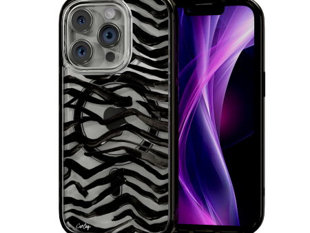 Zebra Black by CatCoq | iPhone 15 Series |  MagSafe® Case Cheap