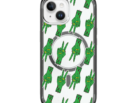 Zombie Peace Pattern | Halloween Series | Custom MagSafe Case Design for Apple iPhone 15 Series Online Hot Sale