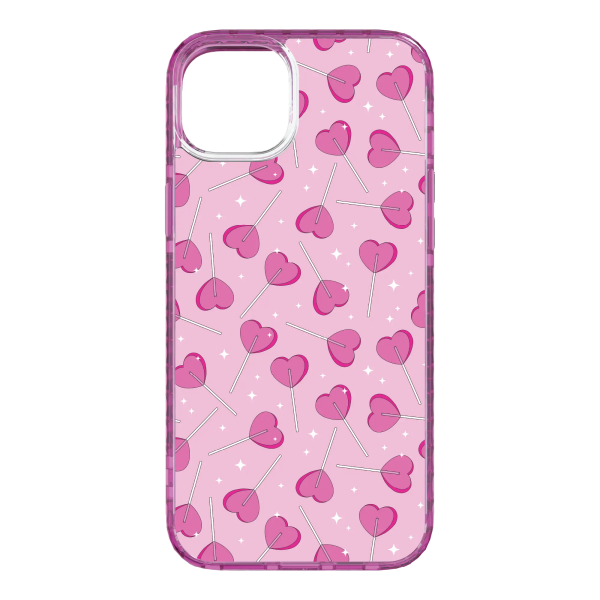 Sucker 4 Luv | Custom MagSafe Pink Heart Lollipop Case for Apple iPhone 15 Series Online Sale