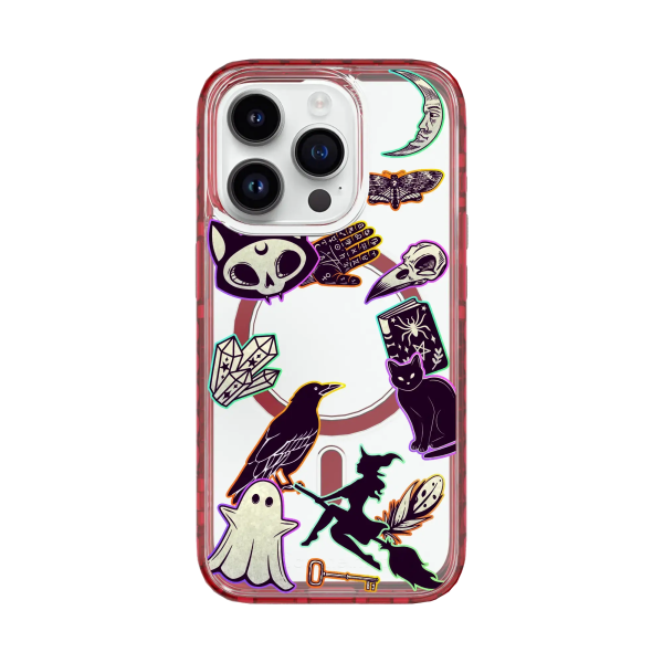 Whitchy Stickers | Halloween Series | Custom MagSafe Case Design for Apple iPhone 14 Series For Sale