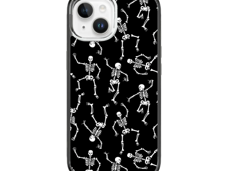 White Dancing Skeletons | Halloween Series | Custom MagSafe Case Design for Apple iPhone 15 Series Hot on Sale