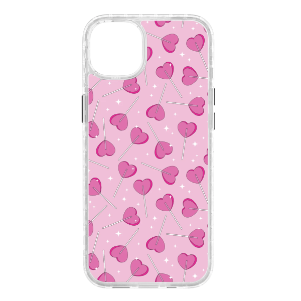 Sucker 4 Luv | Custom MagSafe Pink Heart Lollipop Case for Apple iPhone 14 Series Sale