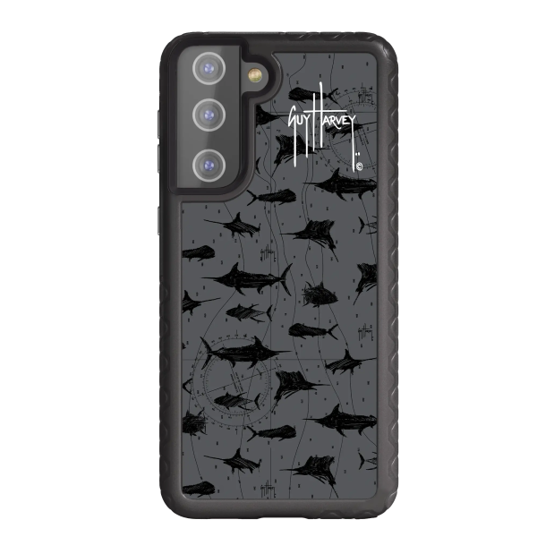 Guy Harvey Fortitude Series for Samsung Galaxy S21 Plus - Black Scribbler Online now