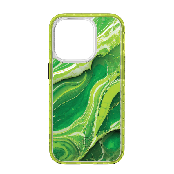 Verdant Field | Protective MagSafe Green Marble Case | Marble Stone Collection for Apple iPhone 14 Series For Cheap