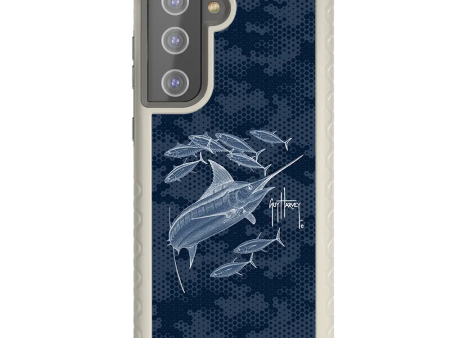 Guy Harvey Fortitude Series for Samsung Galaxy S21 - Blue Camo Hot on Sale