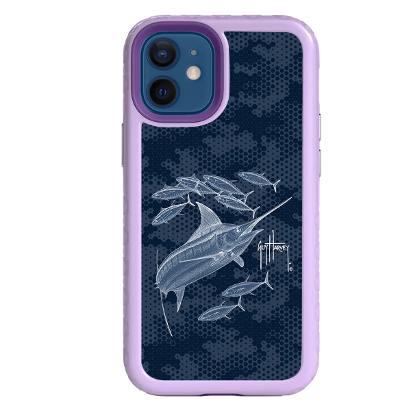 Guy Harvey Fortitude Series for Apple iPhone 12 Mini - Blue Camo Online Sale