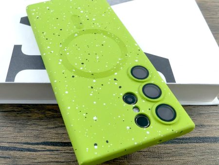 Paint Splatter Effect Silicone Magnetic Case For Samsung Online Sale