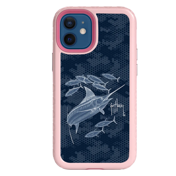 Guy Harvey Fortitude Series for Apple iPhone 12 Mini - Blue Camo Online Sale