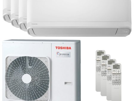 Toshiba Seiya Smart quadri split air conditioner 7000+7000+9000+12000 BTU inverter A++ wifi external unit 8 kW Online now