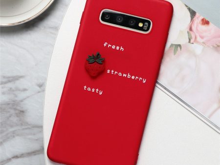 3D Fruit Strawberry Phone Case Supply