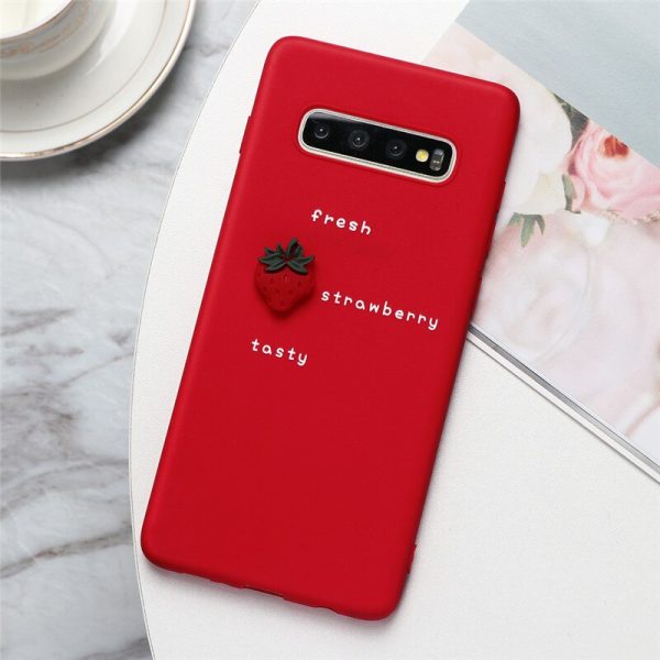 3D Fruit Strawberry Phone Case Supply