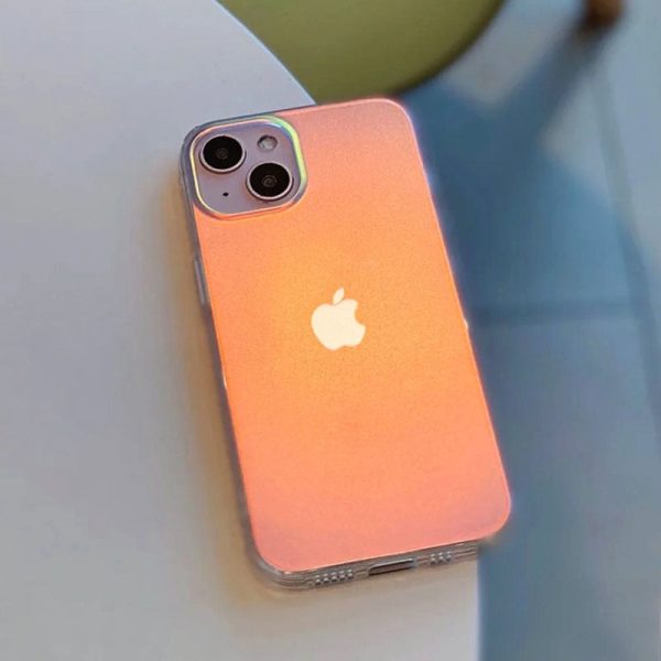 Luxury Matte Laser Gradient Clear Phone Case For iPhone Supply