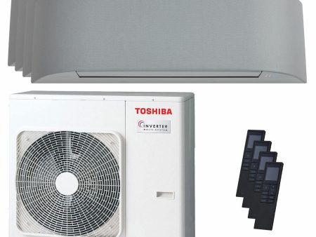 Toshiba Haori air conditioner split panels 9000+9000+9000+9000 BTU inverter A++ wifi external unit 8 kW For Discount