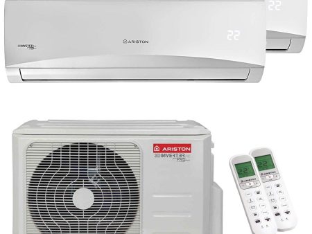 Ariston PRIOS R32 dual split air conditioner 9000 + 18000 BTU inverter A + 5.0 kW outdoor unit Sale