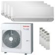 Toshiba Seiya Smart quadri split air conditioner 7000+7000+7000+7000 BTU inverter A++ wifi external unit 8 kW Hot on Sale