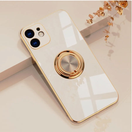 Luxury Royal Plating Ring Holder Phone Case For iPhone on Sale