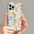 Clear Flowers Pattern Phone Case For iPhone Sale