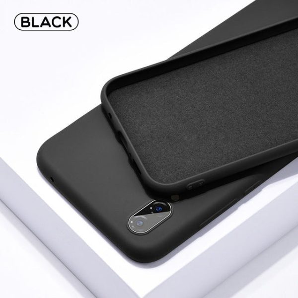 Soft Black Silicone Phone Case for Huawei Online now