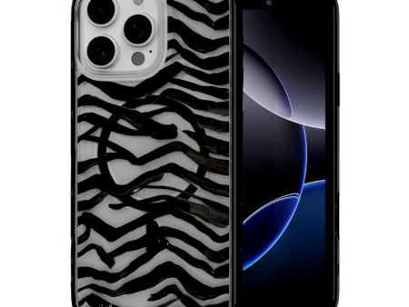 Zebra Black by CatCoq | iPhone 16 Series |  MagSafe® Case on Sale