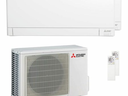 Mitsubishi Electric air conditioner AY Series dual split 9000+12000 BTU inverter A++ wifi outdoor unit 4.2 kW For Cheap