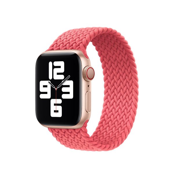 Pink Nylon Elastic Strap for Apple Watch All Series Online now