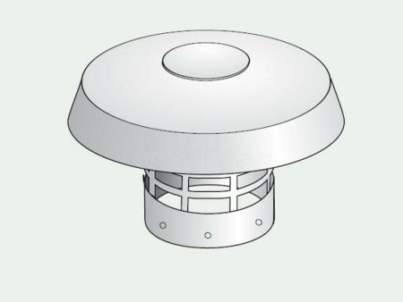 Vertical flue terminal 60 mm f (aluminium) Sale