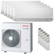 Toshiba Seiya Smart penta split air conditioner 9000+9000+12000+12000+12000 BTU inverter A++ wifi external unit 10 kW Online now