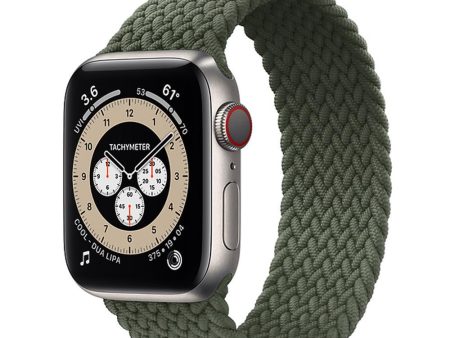 Green Nylon Elastic Strap for Apple Watch All Series Online Sale