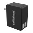 2.4A Smart Wall Charger - Dual Port Black Sale