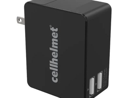 2.4A Smart Wall Charger - Dual Port Black Sale