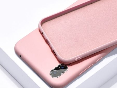 Soft Pink Silicone Phone Case for Huawei For Cheap