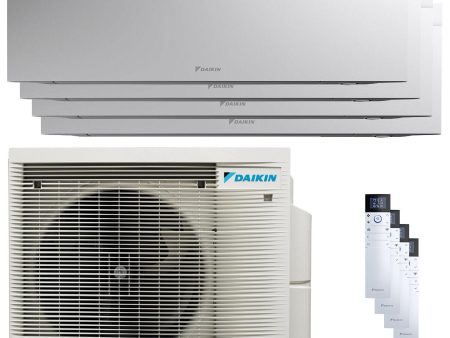 Daikin Emura 3 quadri split air conditioner 9000+9000+9000+9000 BTU inverter A+ wifi outdoor unit 6.8 kW White For Discount