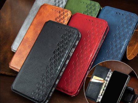 Luxury Leather Flip Wallet Style Case For iPhone Online Sale