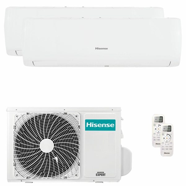 Hisense IQ PLUS dual split 9000+12000 BTU inverter A++ wifi air conditioner external unit 4.1 kW Discount