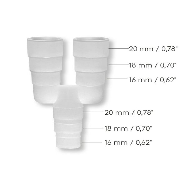 Universal 3-way fitting Niccons condensate drain 16 18 20 mm For Sale