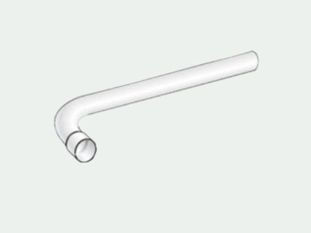 Socketed tube ø 35 mm with 90° bend length 0.90 mm f (white) Supply