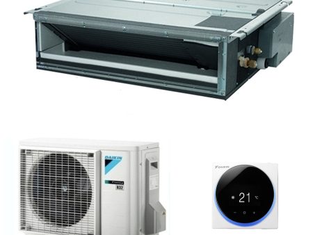 Daikin Mini Sky FDXM-F9 ductable air conditioner 9000 BTU inverter A+ R32 with wall control on Sale