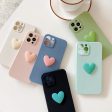 Matte Silicone Big Love Heart Phone Case for iPhone Supply