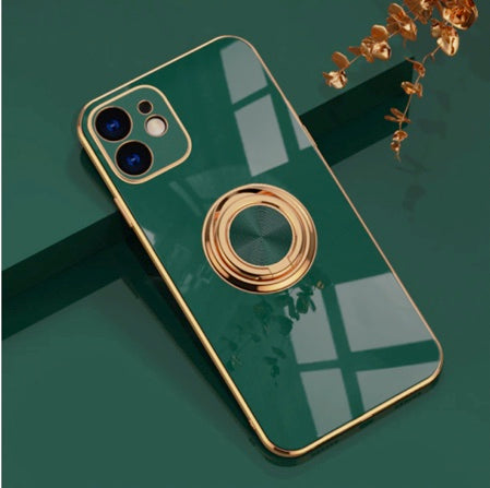 Luxury Royal Plating Ring Holder Phone Case For iPhone on Sale